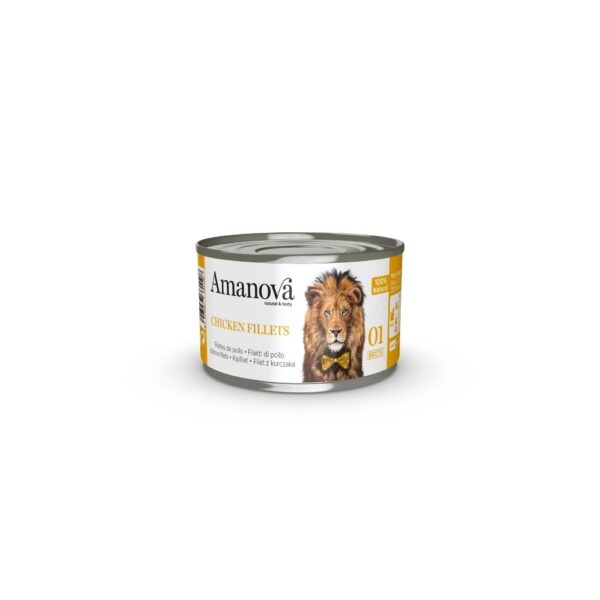Amanova Gato Caldo Filetes de Galinha Lata 70g