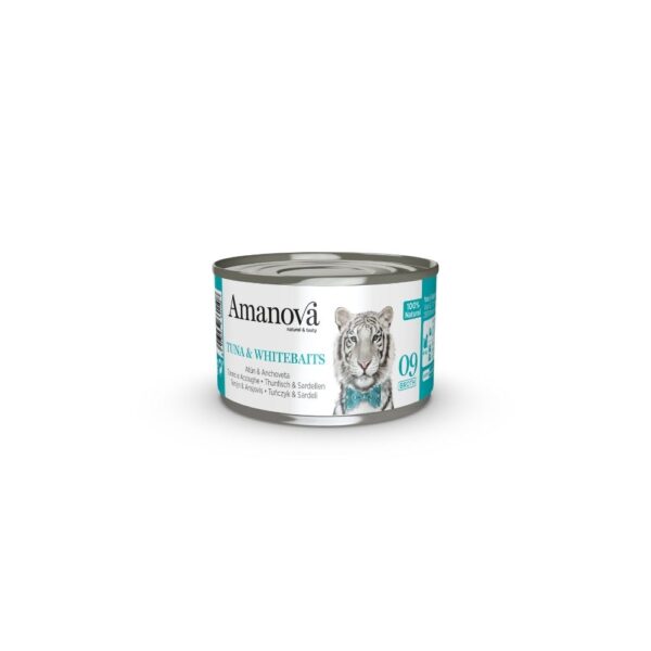 Amanova Gato Caldo Atum & Anchovas Lata 70g