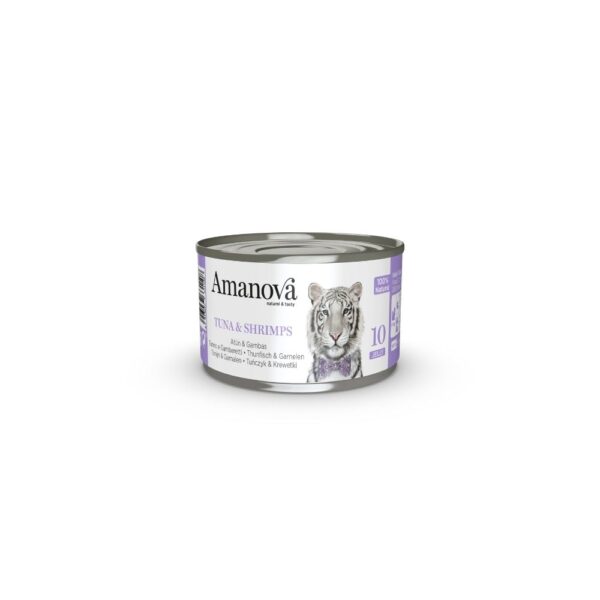Amanova Gato Geleia Atum & Gambas Lata 70g