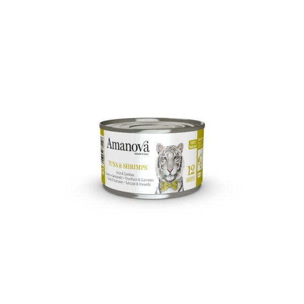 Amanova Gato Caldo Atum & Gambas Lata 70g