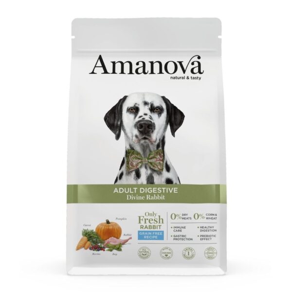 Amanova Cão Adulto Digestive Sem Cereais Coelho