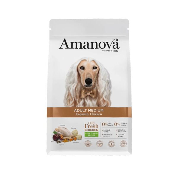 Amanova Cão Adulto Médio Galinha