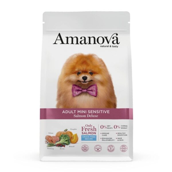 Amanova Cão Adulto Mini Sensível Sem Cereais Salmão