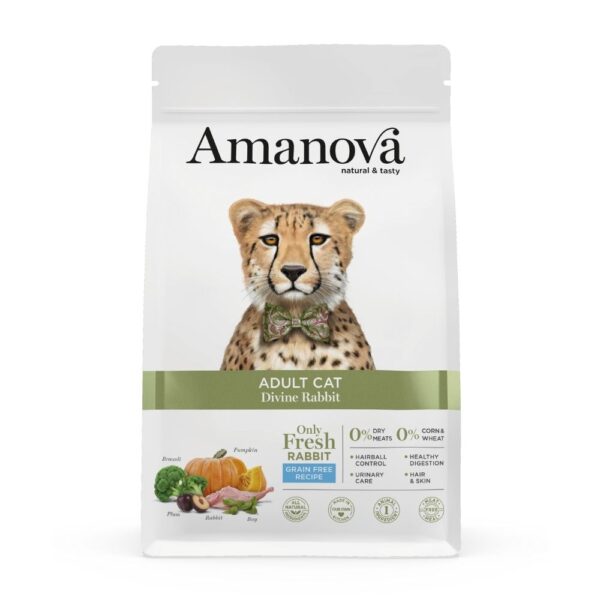 Amanova Gato Adulto Sem Cereais Coelho