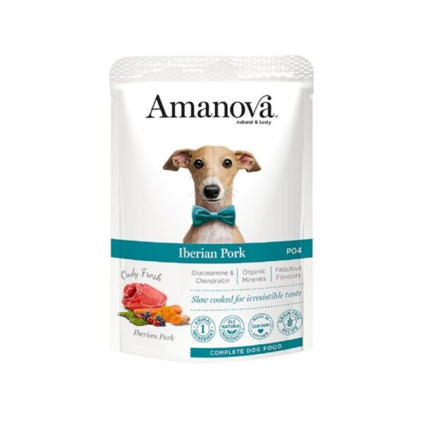 Amanova Cão Patê Porco Ibérico Saqueta