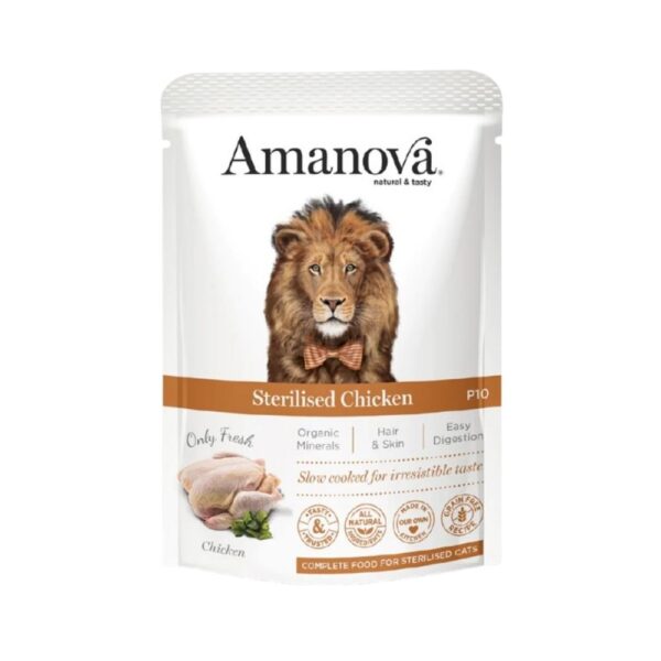 Amanova Gato Patê Galinha Saqueta 85g