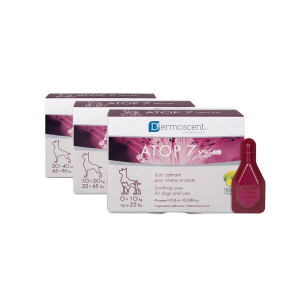 Dermoscent Atop 7 Spot-On para Cães e Gatos com 4 Pipetas