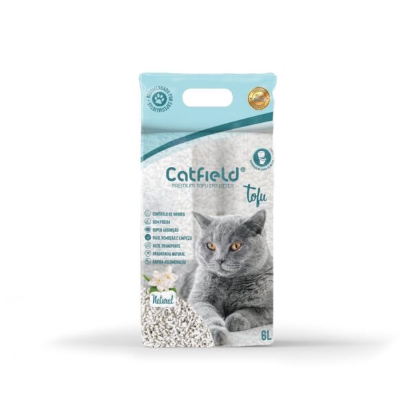 Catfield Tofu Areia para Gatos Biodegradável 6L