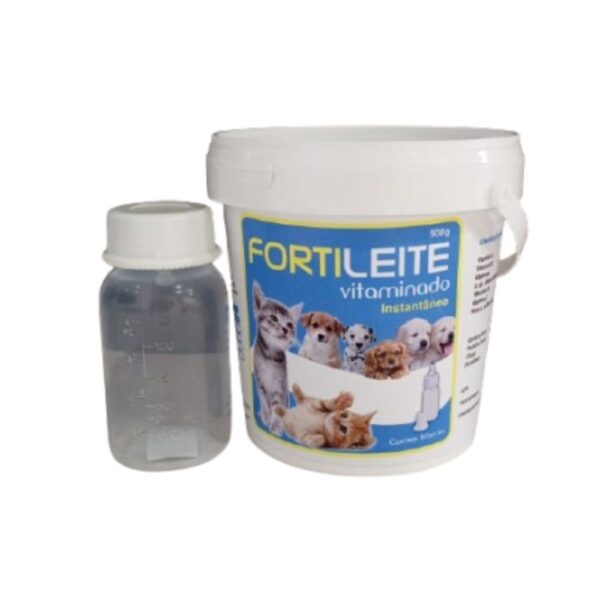 Fortileite Vitaminado Instantâneo – Alimento para Aleitamento para Cachorros e Gatos 500g