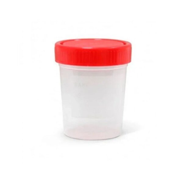 Frasco Esterilizado para Colheita de Urina e Fezes 100ml