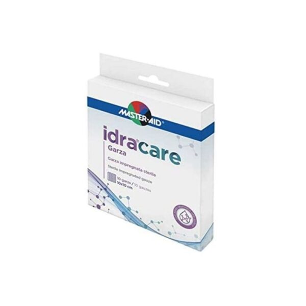 Idracare Gaze Estéril Impregnada (10cmx10cm) Caixa com 10 unidades