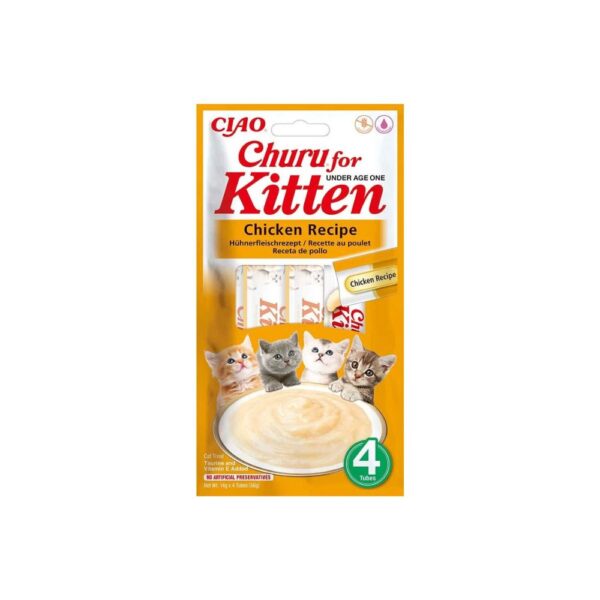 Churu Puré para Gatinho 4 Tubos (56g)