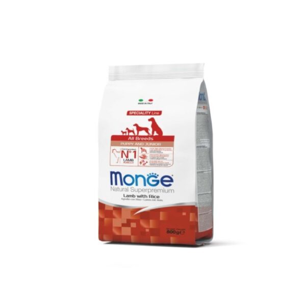 Monge Cão Monoprotein Line Cachorro & Júnior Borrego e Arroz