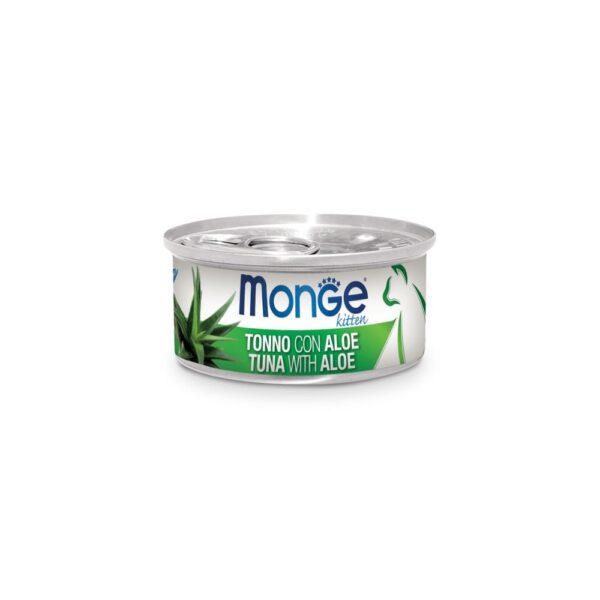 Monge Gato Gatinho Frutas Atum e Aloe Lata 80g