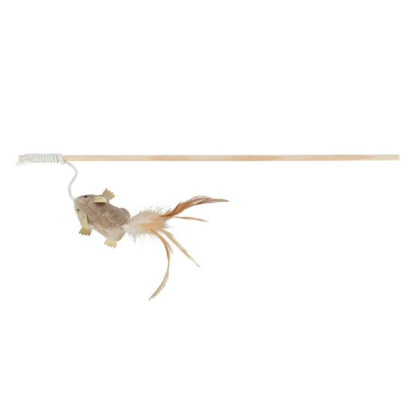 Trixie Bastão com Rato em Peluche com Catnip para Gatos 50cm
