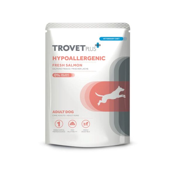 Trovet Plus Hipoalergénico Fresh Salmão – Comida Dietética Húmida para Cães