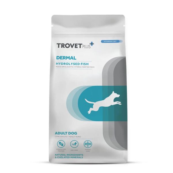 Trovet Plus Dérmico Hidrolisado Peixe – Comida Dietética Seca para Cães