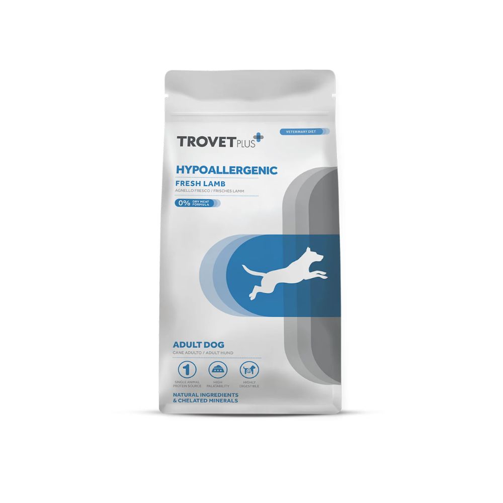Trovet Plus Hipoalergénico Fresh Borrego – Comida Dietética Seca para Cães