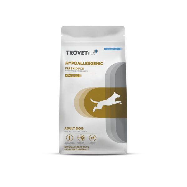Trovet Plus Hipoalergénico Fresh Pato – Comida Dietética Seca para Cães
