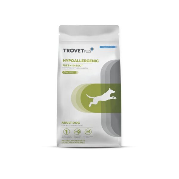 Trovet Plus Hipoalergénico Fresh Inseto – Comida Dietética Seca para Cães