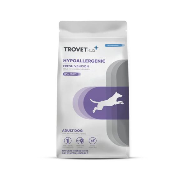 Trovet Plus Hipoalergénico Fresh Veado – Comida Dietética Seca para Cães