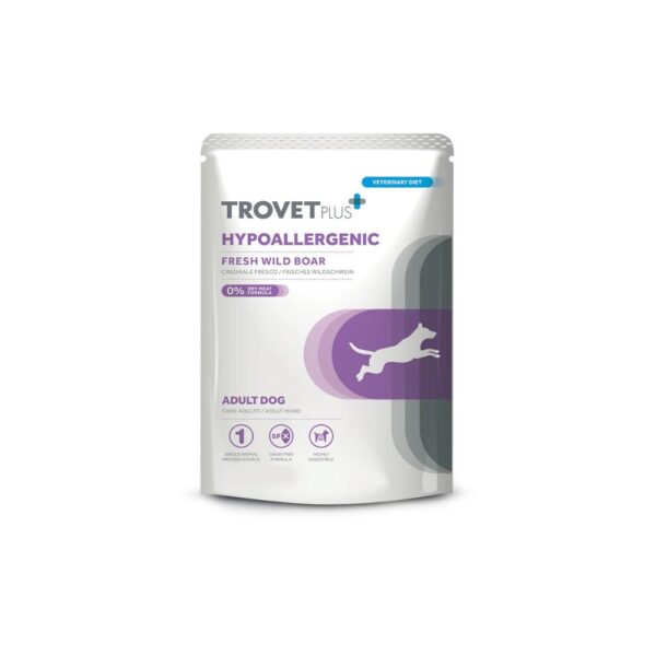 Trovet Plus Hipoalergénico Fresh Javali – Comida Húmida para Cães