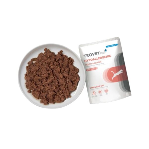 Trovet Plus Hipoalergénico Fresh Salmão – Comida Húmida para Gatos