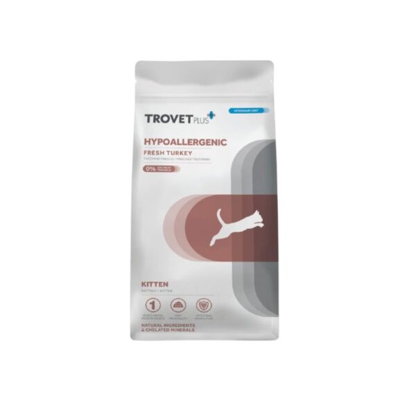 Trovet Plus Hipoalergénico Fresh Peru Gatinho – Comida Dietética Seca para Gatinhos