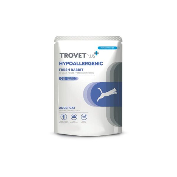 Trovet Plus Hipoalergénico Fresh Coelho – Comida Húmida para Gatos