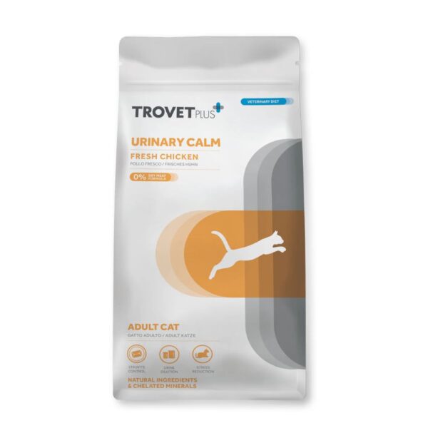 Trovet Plus Urinário Calm Fresh Galinha – Comida Dietética Seca para Gatos