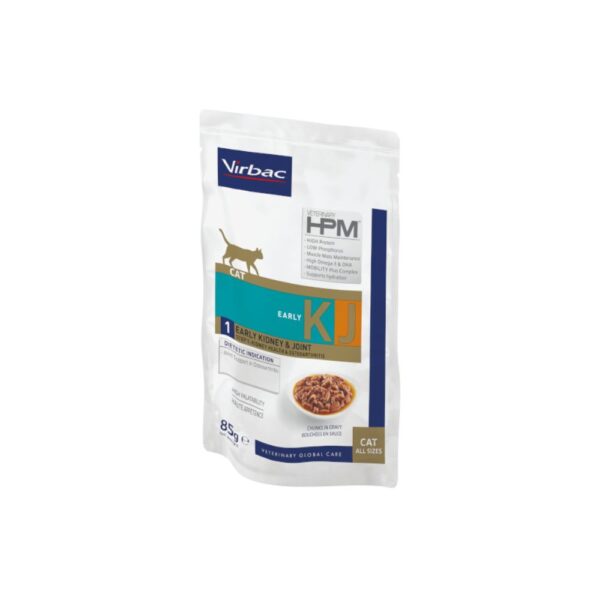 Virbac HPM Gato Early Kidney & Joint KJ1 Pedaços com Molho 85g