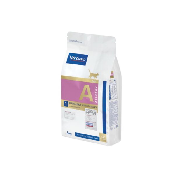 Virbac HPM Gato Hypoallergy with Hidrolisado Peixe Protein A1 3kg