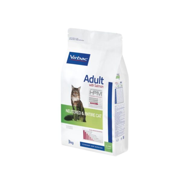Virbac HPM Gato Adulto Castrado & Entire com Salmão