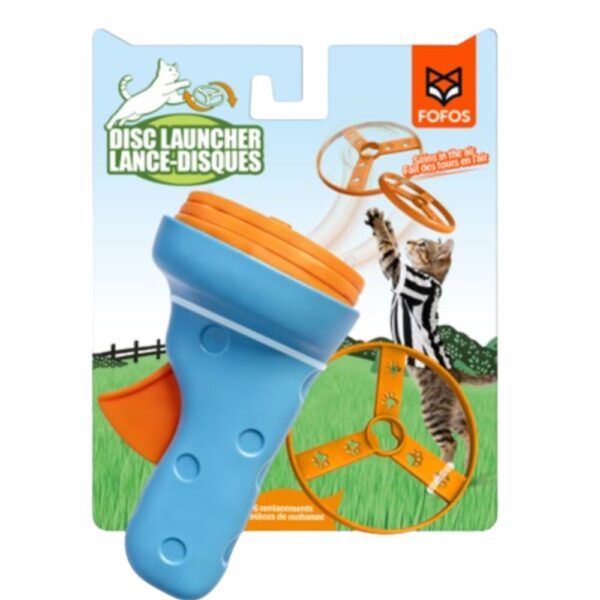 FOFOS Brinquedo Gato Lançador 6 argolas aneis